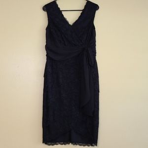 Black Lace Marina Dress